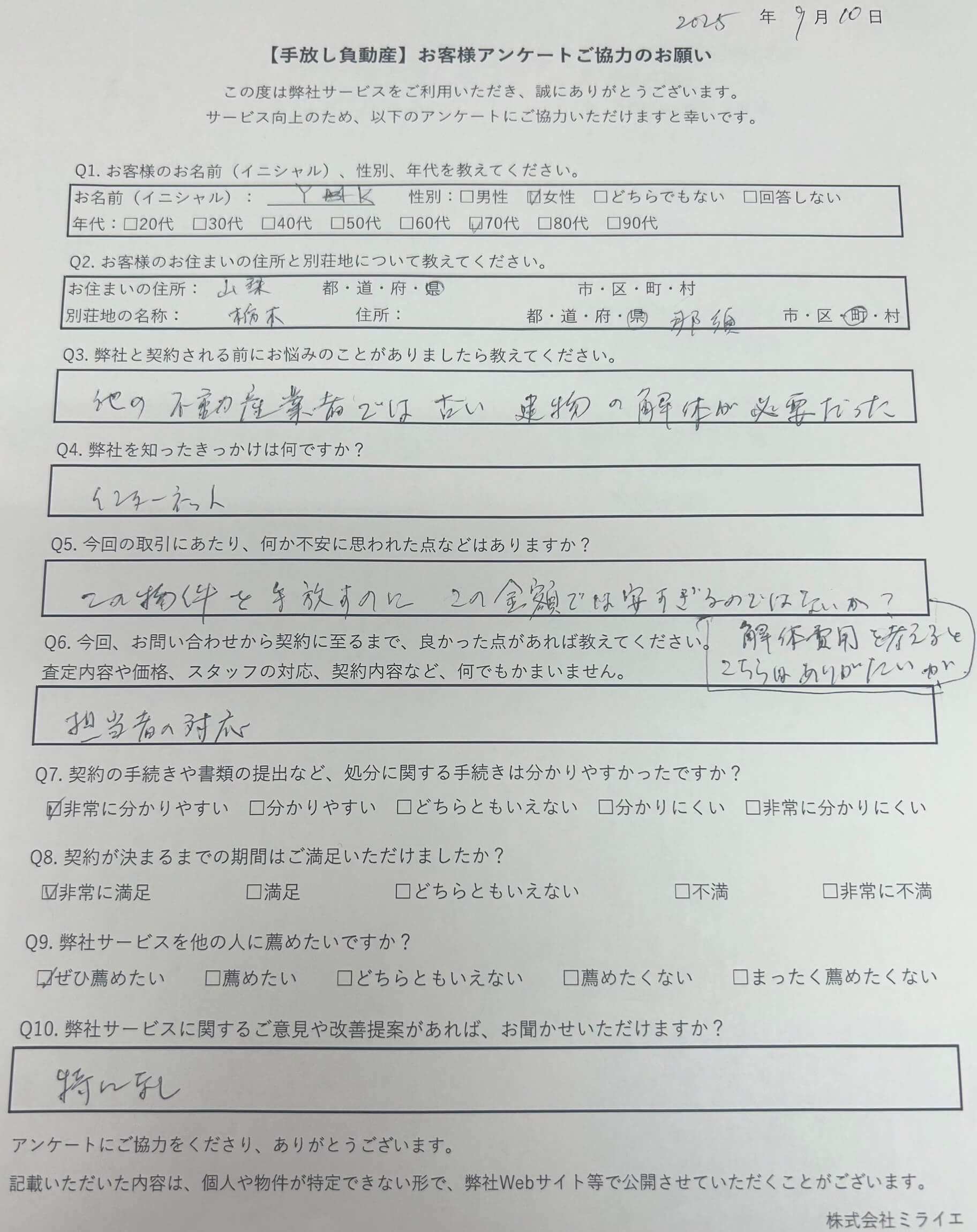 栃木県那須郡那須町大字高久丙　戸建　No.33　ご依頼実績No.97より